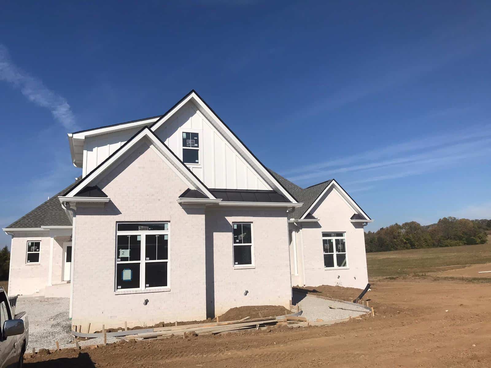 House exterior - newly painted small white house